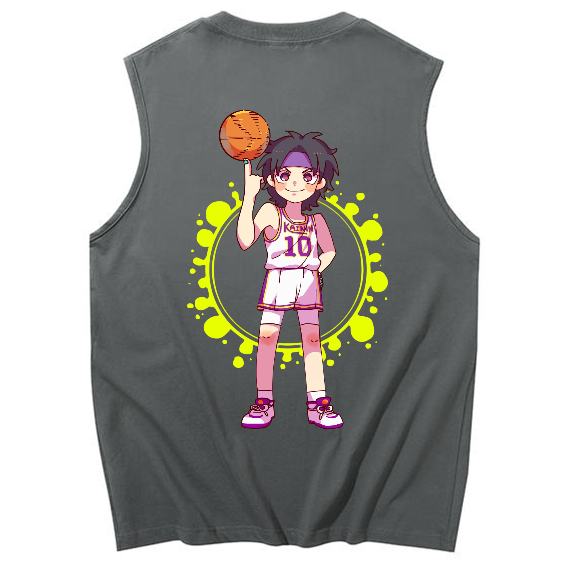 （画像用） SLAM DUNK／スラムダンク コットン100％タンクトップ（背面プリント）